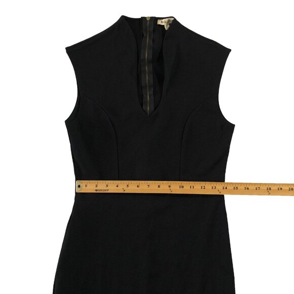 Rolla Coaster Dress Womens Size L Black Fitted Midi Bodycon Back Zip - Picture 6 of 9